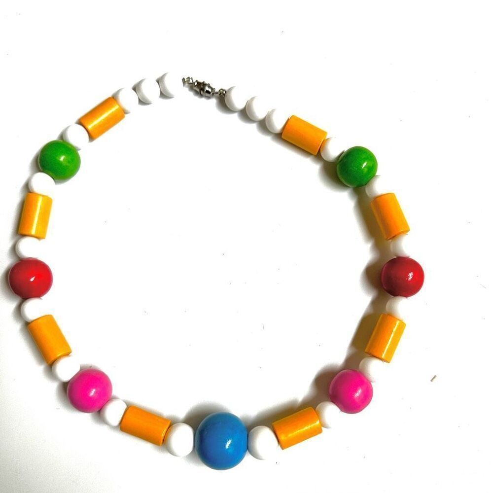 Colorful beaded necklace - Picture 2 of 6